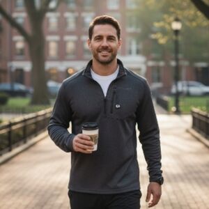 Spyder NWT Men's Lime Stone Black Quarter-Zip Jacket NWT